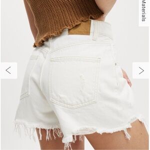 Cotton On high waisted White Jean shorts